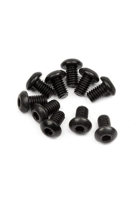 HPI 100864 Button Head Screw M2.5x4mm (HEX SOCKET/10PCS)