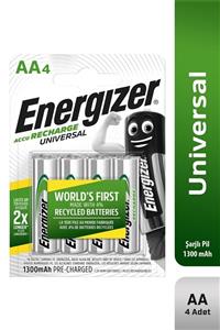 Energizer Universal Şarj Edilebilir 1300 Mah Aa Kalem Pil 4'lü