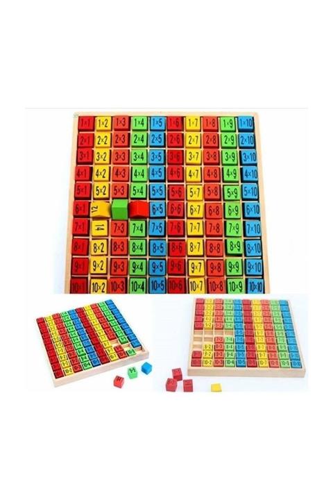 RoseRoi Ahşap Çarpım Tablosu 100 Pcs Special Series