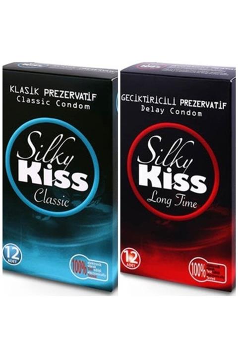 Silky Kiss 2 Kutu Prezervatif Set Klasik Ve Uzun Geceler Set