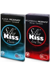 Silky Kiss 2 Kutu Prezervatif Set Klasik Ve Uzun Geceler Set