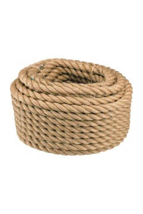 Ortaknoktam Jüt Halat Dekoratif Halat 30 Mt 14 Mm