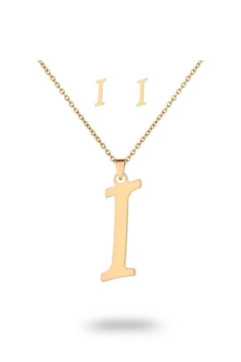 TOPSHOP Time Kadın Çelik Kolye Küpe Set Tsj40050-150-ıg