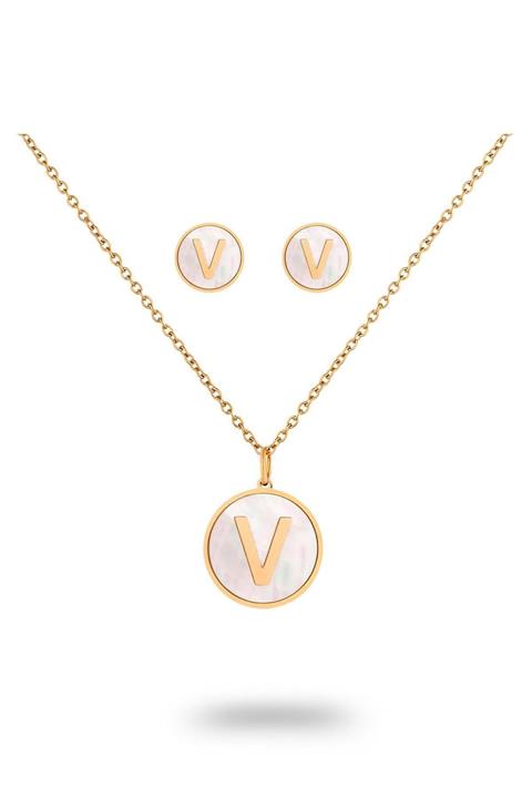 TOPSHOP Time Kadın Çelik Kolye Küpe Set Tsj40051-151-vg