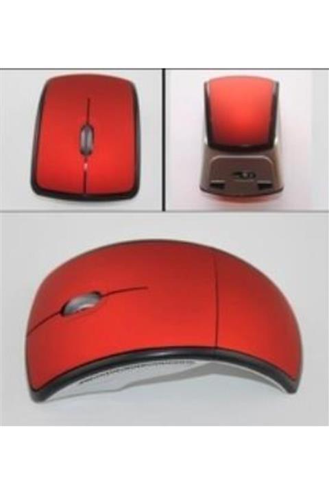 Taled Katlanabilir Kablosuz Mouse 2.4 Ghz Kırmızı