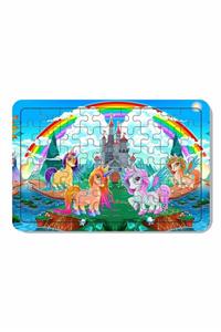 Baskı Atölyesi 54 Parça Ahşap Puzzle Unicorn Kardeşler