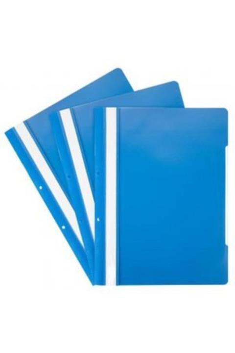 Mahi Max Ufen Plastik Telli Dosya Mavi 50'li