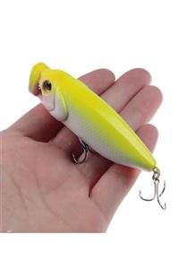 usmtekno Popper 12gr. Rapala Lures Sahte Balıkyemi Suniyapayyem Sarı