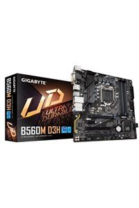 Gigabyte Gıgabyte B560m D3h Ddr4 M2 Pcıe Nvme Hdmı Dvı Dp Pcıe 16x V4.0 1200p Matx