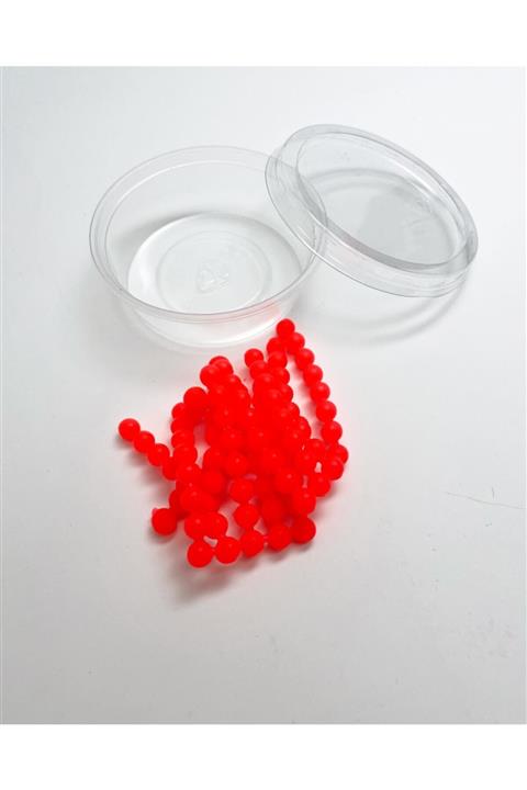 FİSH MASTER Levrek Kırmızı Slicon Boncuk