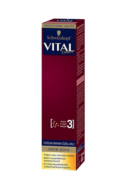 SCHWARZKOPF VITAL Colors Krem Saç Boyası 8-00 Açık Kumral - 60 ml