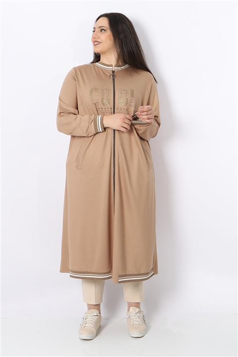 KadoModa Ribanalı Spor Kap Krem