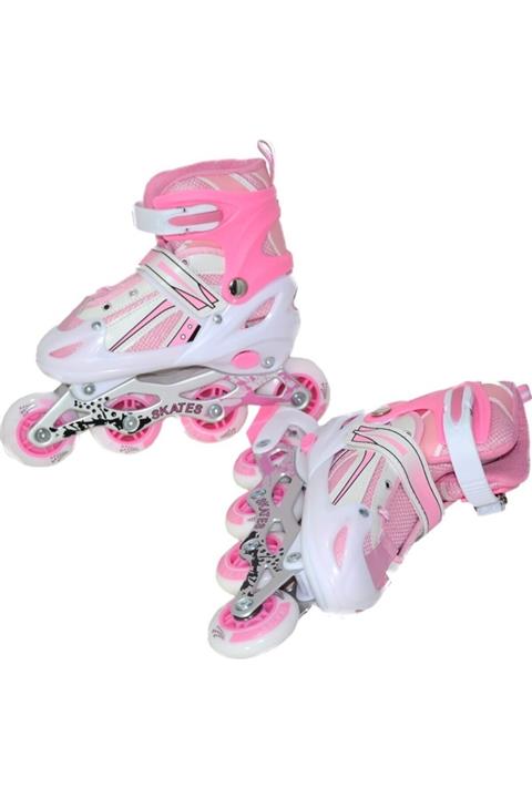Asya Oyuncak Çift Sıra Ön Tekerlekler Işıklı Metal Frenli Paten