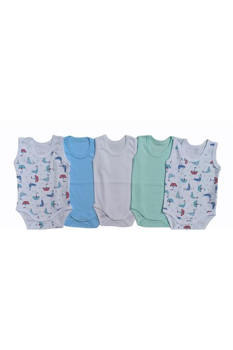 bebedino Bebek Askılı Çıtçıtlı Badi (5 Li Paket)