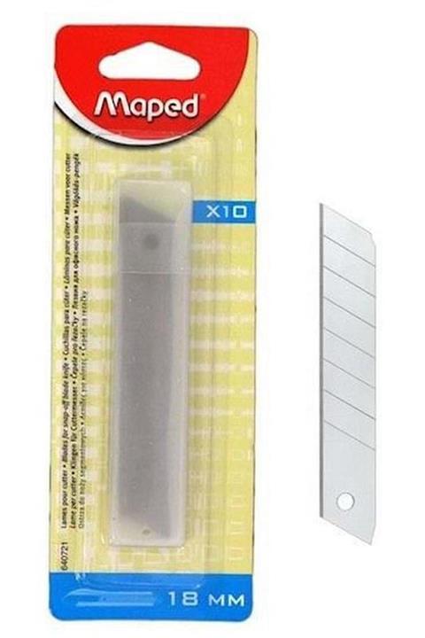 Maped 18 mm Maket Bıçağı Yedeği 10 Lu 640721