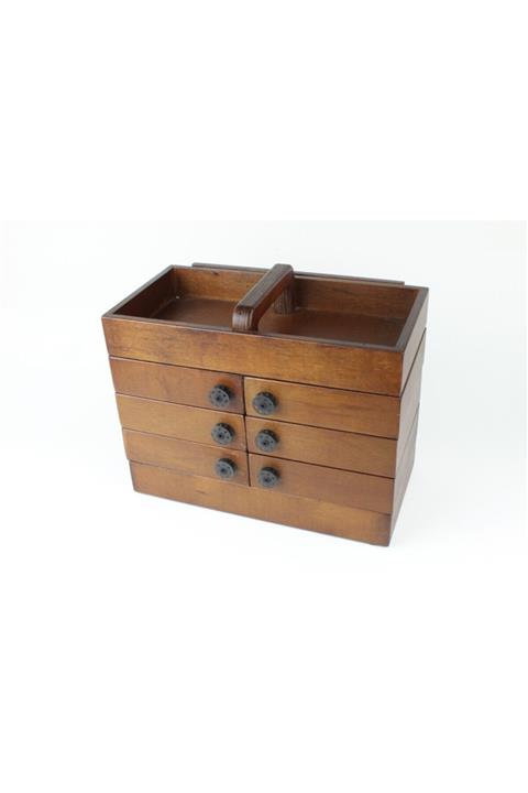 Vipfırsat Ahşap Özel Tasarım Dikiş Kutusu