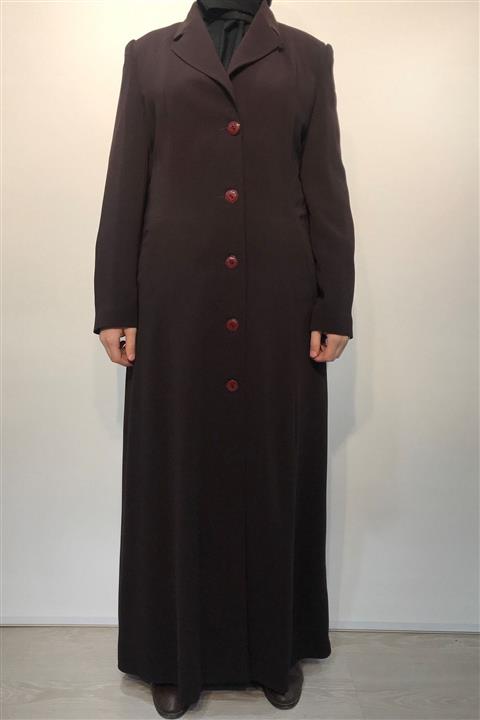 BERRİNMİLLA Kadın Kahverengi Anne Model Pardesü