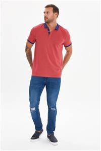 TRENDYOL MAN Bordo Erkek Slim Fit Kısa Kollu Düğmeli Polo Yaka T-shirt TMNSS21PO0258