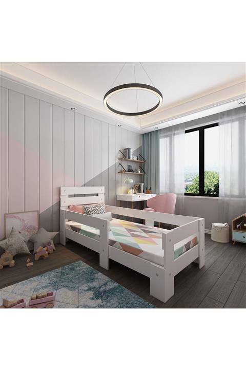 Herseycik Newmod Touch Karyola Beyaz Q4002-1 90x190 Yatak Uyumlu