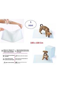 aksuticaret Yıkanabilir Köpek Çiş Pedi - 100 X 100 Cm 5li Paket