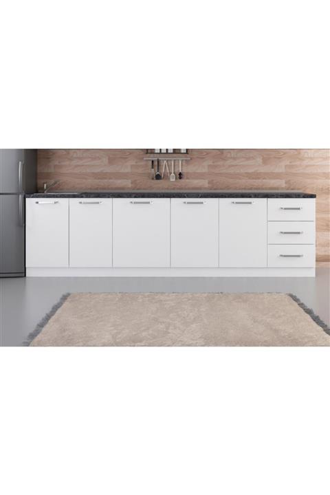 Minar 300 Cm Mutfak Dolabı Beyaz 300-b1-alt Modül