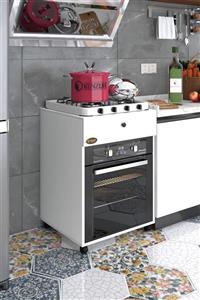 Kenzlife ankastre modülü kabini kripton byz kapaklı fırın ocak dolabı sabit tabla tekerlekli