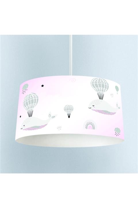 instababyrooms Çocuk Odası Sarkıt Avize Balon Ve Gökkuşağı Desenli - Abajur Avize