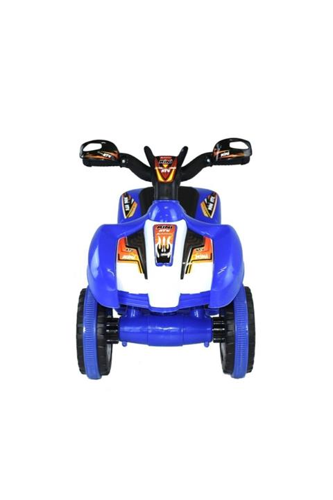 Potkal Hediye Fabrikası Dukaddo Mini Akülü Atv Led Işıklı Müzikli Motorsiklet Atv 6v Mavi