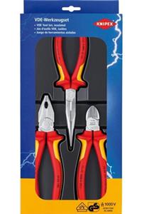 Knipex 00 20 12 Vde Izoleli Pense Seti, 3 Parçalı