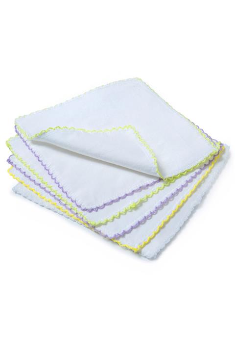 Babyjem Bebek Mendili 20x20 Cm Kroşetalı 6 Adet