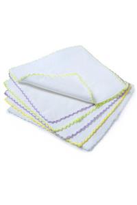 Babyjem Bebek Mendili 20x20 Cm Kroşetalı 6 Adet