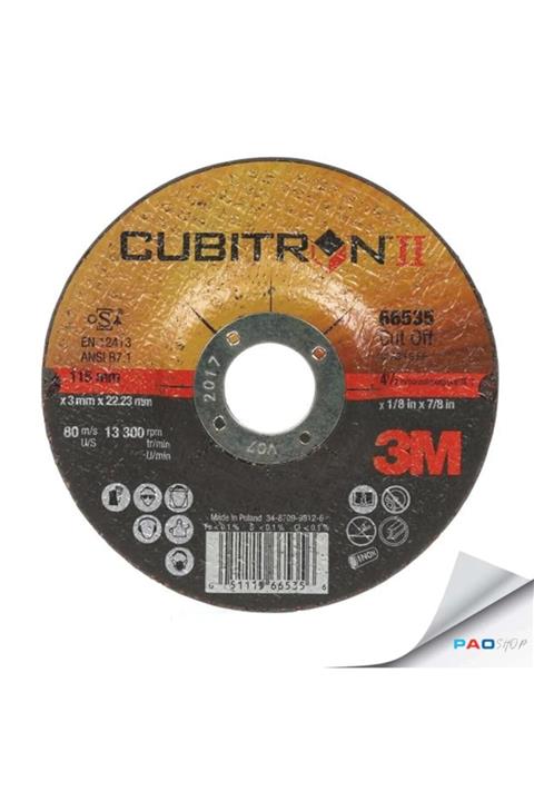 3M Cubıtron Kesme Taşı T42-125x2.5x22.2m ( 2 Adet )