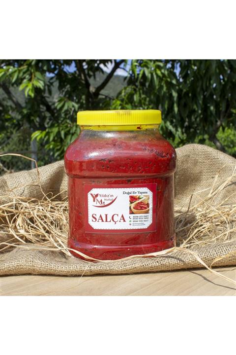 YİLDİZİNMUTFAGİ Ev Yapımı Organik Biber Salçası (3 Kg)