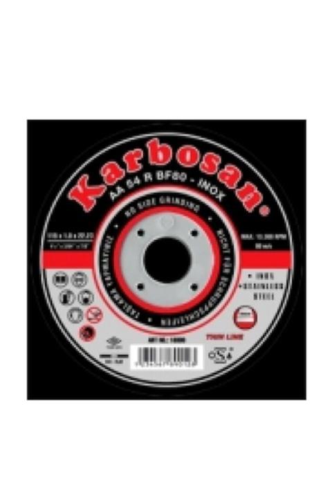 KARBOSAN Inox Metal Kesici Ince Taş 115 Mm 25 Adetye