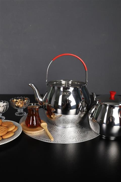 OMS PASLANMAZ Oms 8030 Xl Mega Çelik Çaydanlık Takımı