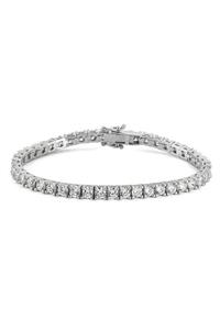 Valori Jewels Diamond Montür 7.1 Karat Zirkon Taşlı  Gümüş Su Yolu Bileklik