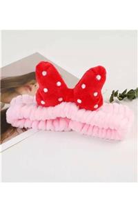 piraye bijuteri hediyelik eşya Mickey Mouse Peluş Bandana Saç Bandı Kadın Makyaj Bandı Yüz Yıkama Elastik Kadife Polar Moda