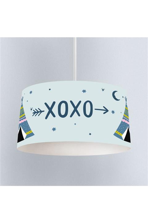 instababyrooms Çocuk Odası Sarkıt Avize Çadır Desenli - Abajur Avize