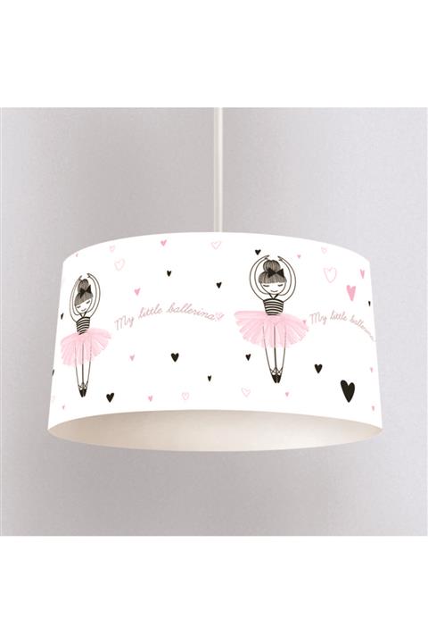 instababyrooms Çocuk Odası Sarkıt Avize Küçük Balerin Desenli - Abajur Avize
