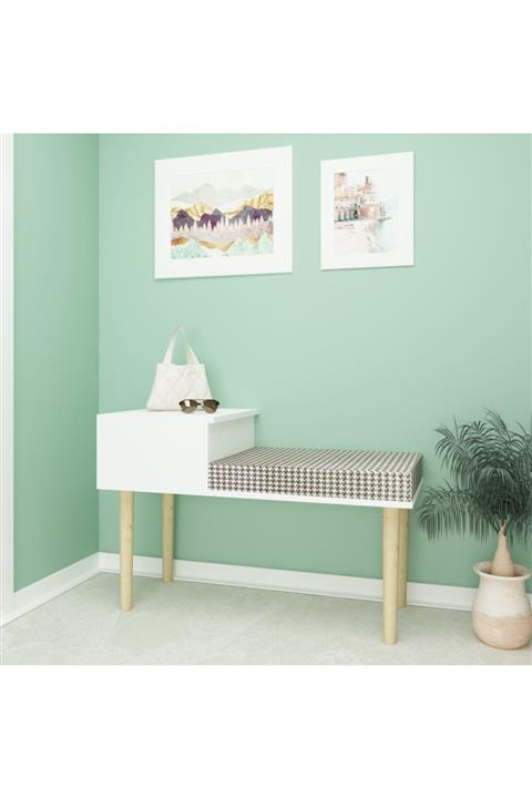 cantek Tako Puflu Ayakkabılık Beyaz-beyaz