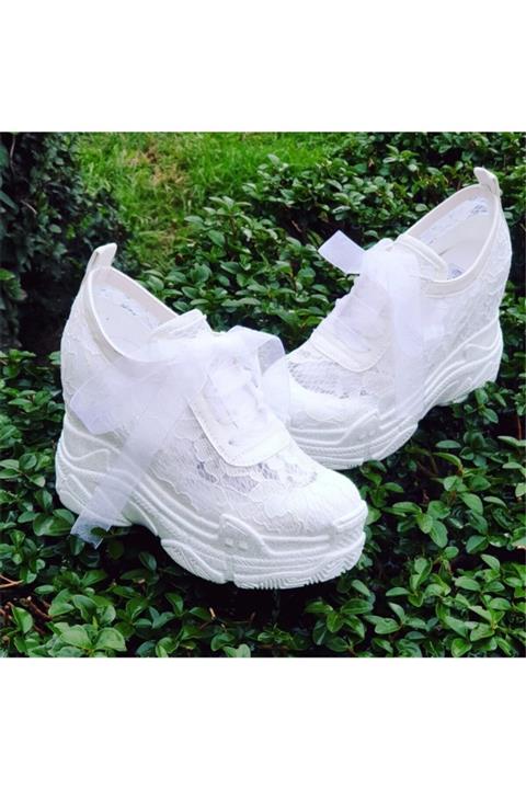 Ayakkabı Tutkusu Stilo ® Gelin Ayakkabısı Içten Gizli Topuk 12cm