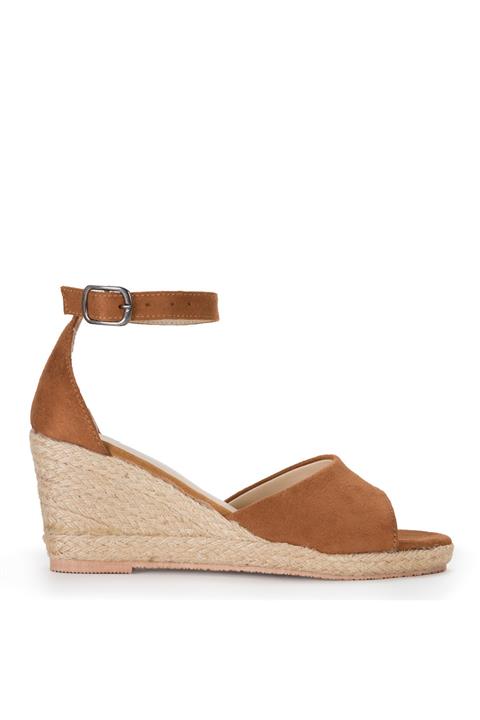 Sole Sisters Kadın Kahve Dolgu Topuklu Ayakkabı