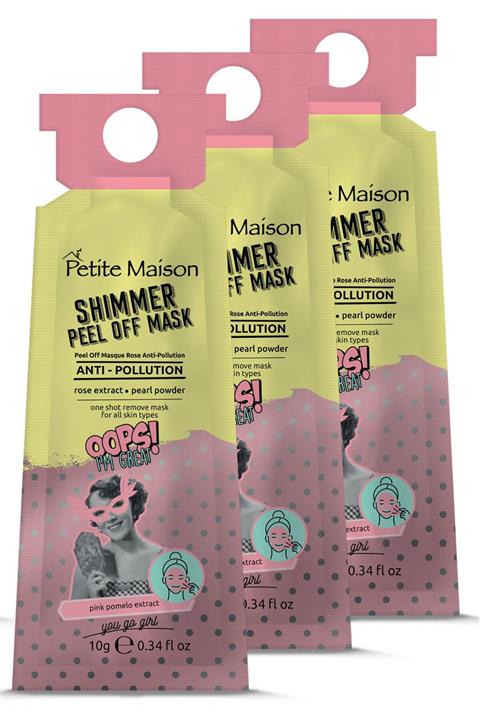 Petite Maison Petite Masion Işıltılı Cilt Tonu Dengeleyici Soyulabilir Maske 3'lü