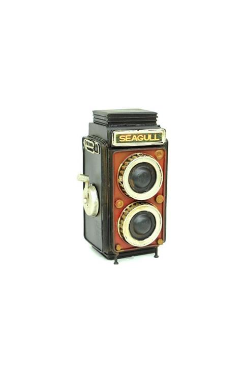 cycyexpress Dekoratif Metal Fotoğraf Makinesi Kumbara Vintage Hediyelik