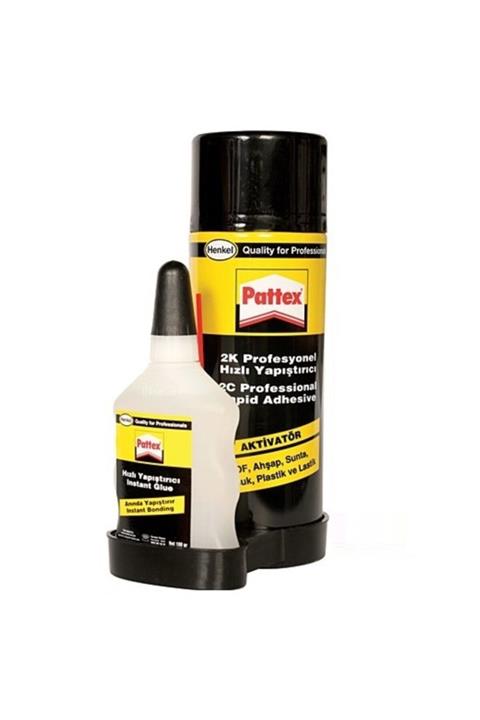 Pattex Çift Komponentli Herşeyi Yapıştıran Profesyonel Hızlı Yapıştırıcı (200ml +70gr)