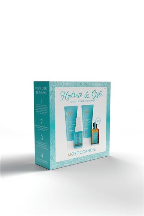 Moroccanoil Hydrate & Style Kıvırcık Ve Dalgalı Saçlar Için 4'lü Set