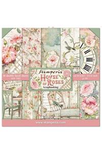 Stamperia International Kft Scrapbook Kağıt Seti - House Of Roses 30.5 X 30.5cm (12\