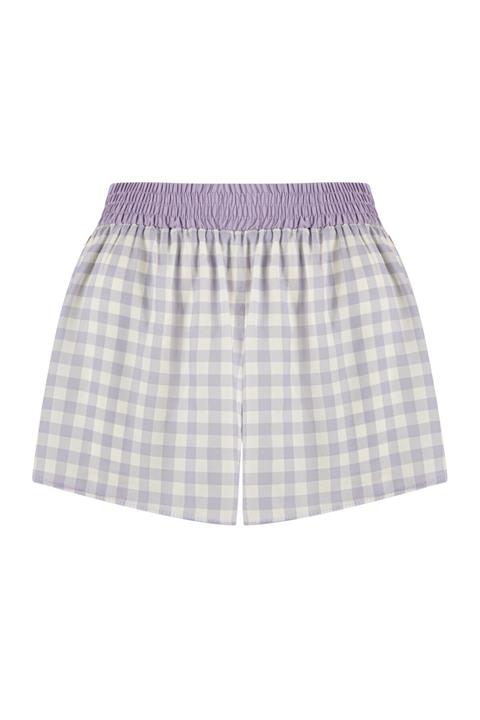 Penti Lila Gingham Satin Şort