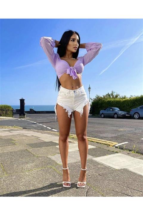 Lady Rich Baby Girl White Design Short