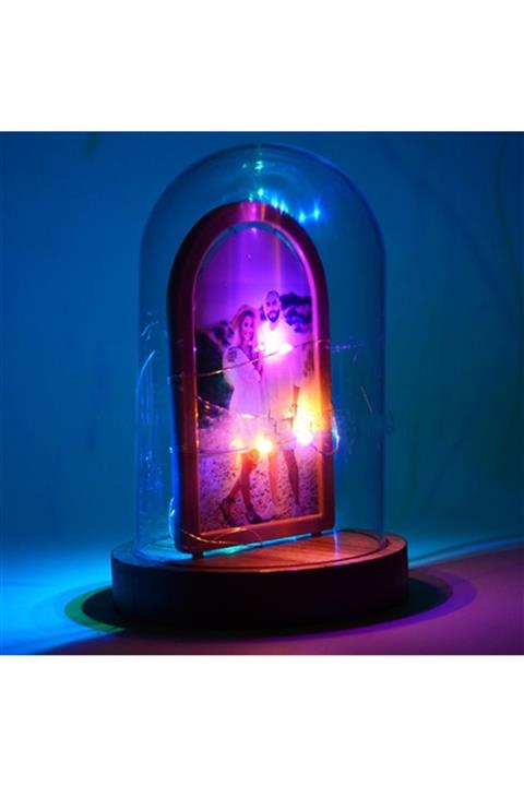 nilhediye Resimli Led Işıklı Fanus